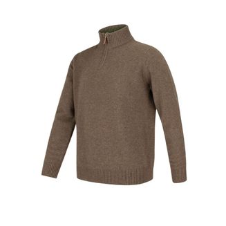 Hoggs Lothian 1/4 Zip Neck Pullover - Grey