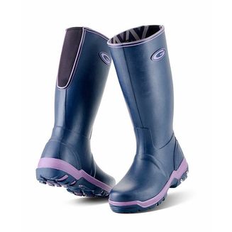 Grubs Rainline Wellington Boots - Aubergine
