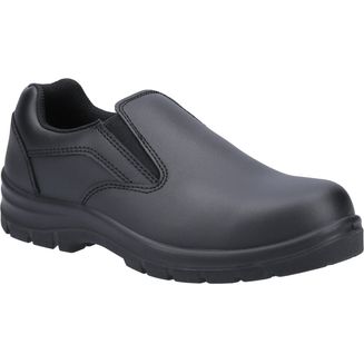 Amblers Safety AS716C Women's Slip On Safety Shoes in Black