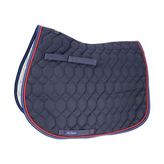 Hy Signature GP Saddle Pad - Navy/Red/Blue