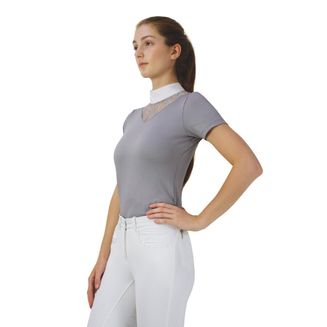 Hy Equestrian Lucie Lace Show Shirt - Grey