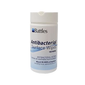 Battles All-Purpose Antibacterial Surface Wipes - 100 Wipes