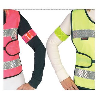 HyVIZ Rider Elasticated Arm/Leg Band - One Size (Pink/Black)