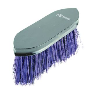 HySHINE Wooden Flick Dandy Brush - Black/Purple - 18 x 5.7cm