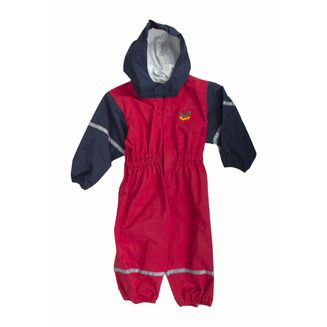 Keela Waterbug Children's Waterproof All-In-One Suit - Red/Navy