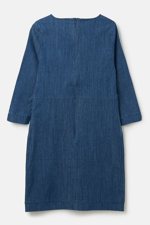 cotton linen maxi dress Women's Anna Maria Multi Linen Coastal Print Maxi Dress | Size: L