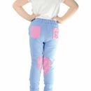 Hy Equestrian Heart Tots Jodhpurs - Baby Blue/Pretty Pink additional 2