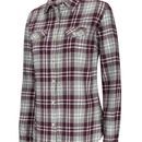 Hoggs Eilidh Women's Flannel Check Shirt - Merlot Marl additional 1
