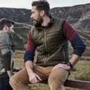 Hoggs Kingston Packaway Ripstop Zip-Up Gilet - Olive/Merlot additional 2