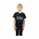 Hy Little Knight Be Brave T-Shirt - Navy/Yellow additional 1