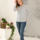 Target Dry Lighthouse Women's Causeway Breton Top - Cloud/Midnight Stripe additional 4