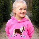 British Country Collection Flora Pony Childrens Hoodie additional 1