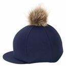 Hy Equestrian Hat Cover with Faux Fur Pom Pom additional 1