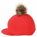 Hy Equestrian Hat Cover with Faux Fur Pom Pom additional 2