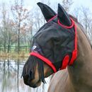 Hy Equestrian Mesh Half Mask with Ears and Fringe additional 1