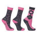 Hy Equestrian Stella Children's Socks (3 pack) additional 2