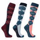 Hy Equestrian Synergy Argyle Socks (Pack of 3) additional 1