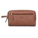 Hoggs Monarch Leather Wash Bag - Hazelnut additional 2