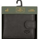 Hoggs Monarch Full Grain Leather Coin Wallet With Tab Closure - Black additional 2