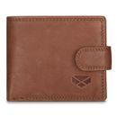 Hoggs Monarch Full Grain Leather Coin Wallet With Tab Closure - Hazelnut additional 1