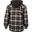 Dickies Men's Long Sleeve Fleeced Flannel Hooded Black Jack Shirt additional 2