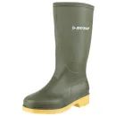 Dunlop Dull Junior Green Wellington Boots additional 5