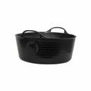 Red Gorilla Recycled Shallow Tub With Handles - Black additional 1