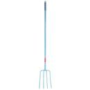 Red Gorilla Blue 4 Prong Tubular Steel Long Handle Manure Fork additional 1