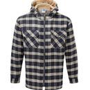 Castle Penarth Fleece Lined Hoodie Shirt - Navy additional 1