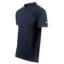 Caterpillar Essentials Pique Cotton Polo Shirt - Blue additional 3