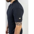 Caterpillar Essentials Pique Cotton Polo Shirt - Blue additional 4