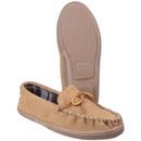 Cotswold Alberta Suede Leather Moccasin Slippers - Cream additional 2
