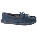 Cotswold Alberta Suede Leather Moccasin Slippers - Blue additional 2