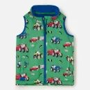 Lighthouse Alex Peagreen Tractor Print Children's Waterproof Gilet additional 3