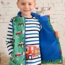 Lighthouse Alex Peagreen Tractor Print Children's Waterproof Gilet additional 1