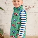 Lighthouse Alex Peagreen Tractor Print Children's Waterproof Gilet additional 5