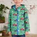 Lighthouse Ethan Peagreen Tractor Print Boys Waterproof Coat additional 1