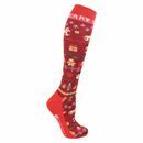 Hy Equestrian Christmas Cross Stitch Socks (Pack of 3) additional 3