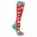 Hy Equestrian Christmas Cross Stitch Socks (Pack of 3) additional 4