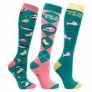 Hy Equestrian Free As A Bird Socks (Pack of 3) additional 1
