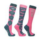 HYCONIC Pattern Socks by Hy Equestrian (Pack of 3) additional 2