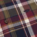 Hoggs Arran Microfleece Lined 100% Wine/Olive/Navy Cotton Check Shirt additional 4