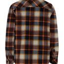 Hoggs Brucefield Flannel Check Fleece Shacket - Brown/Navy additional 2