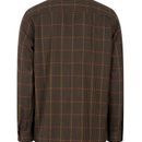 Hoggs Harris Tweed-Style Country Twill Check Shirt - Green additional 3