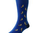 HJ Hall HJ69 Fox Motif Men's Socks - Cobalt Blue (6-11) additional 1