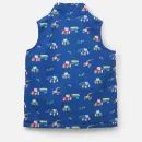 Lighthouse Alex Boys Tractor Print Waterproof Gilet - Navy Blue additional 3