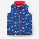 Lighthouse Alex Boys Tractor Print Waterproof Gilet - Navy Blue additional 1