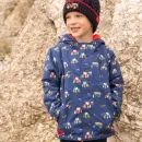 Lighthouse Finlay Boys Tractor Print Waterproof Coat - Navy Blue additional 13