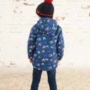 Lighthouse Finlay Boys Tractor Print Waterproof Coat - Navy Blue additional 8