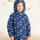 Lighthouse Finlay Boys Tractor Print Waterproof Coat - Navy Blue additional 10